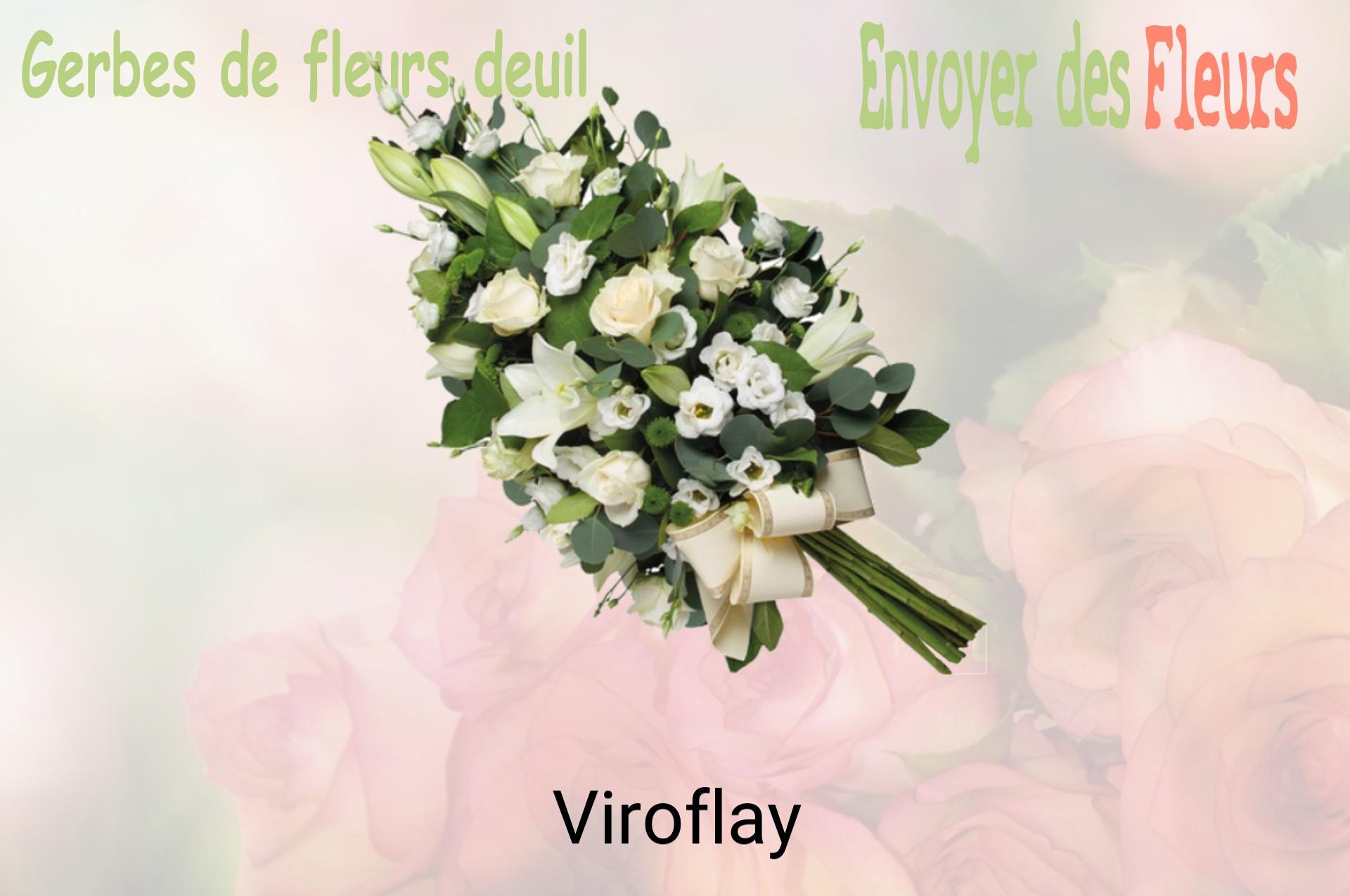 Gerbe de fleurs de deuil livrée à Viroflay